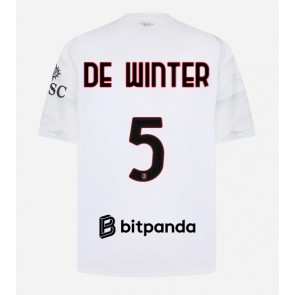 AC Milan Koni De Winter #5 Udebanetrøje 2026-27 Kortærmet